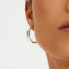 KAYDEN hoops silverplated