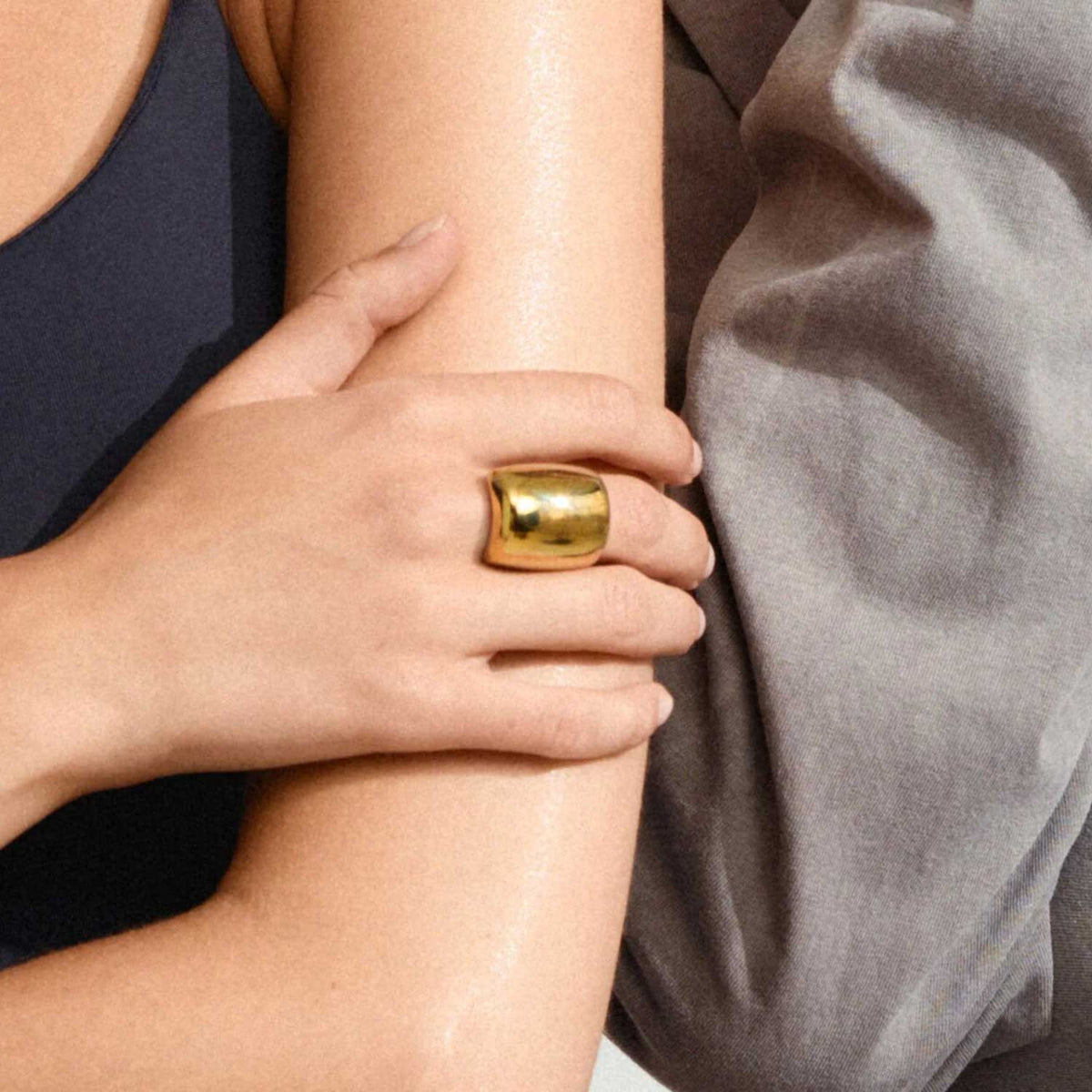 Pilgrim Kieran Adjustable Ring, Gold