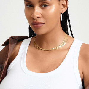 Pilgrim Kira Layer Necklace, Gold