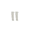 Pilgrim Klaudia Square Link Drop Earrings, Silver
