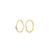 Pilgrim Larkin Wavy Hoop Earrings, Gold