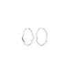 Pilgrim Larkin Wavy Hoop Earrings, Silver
