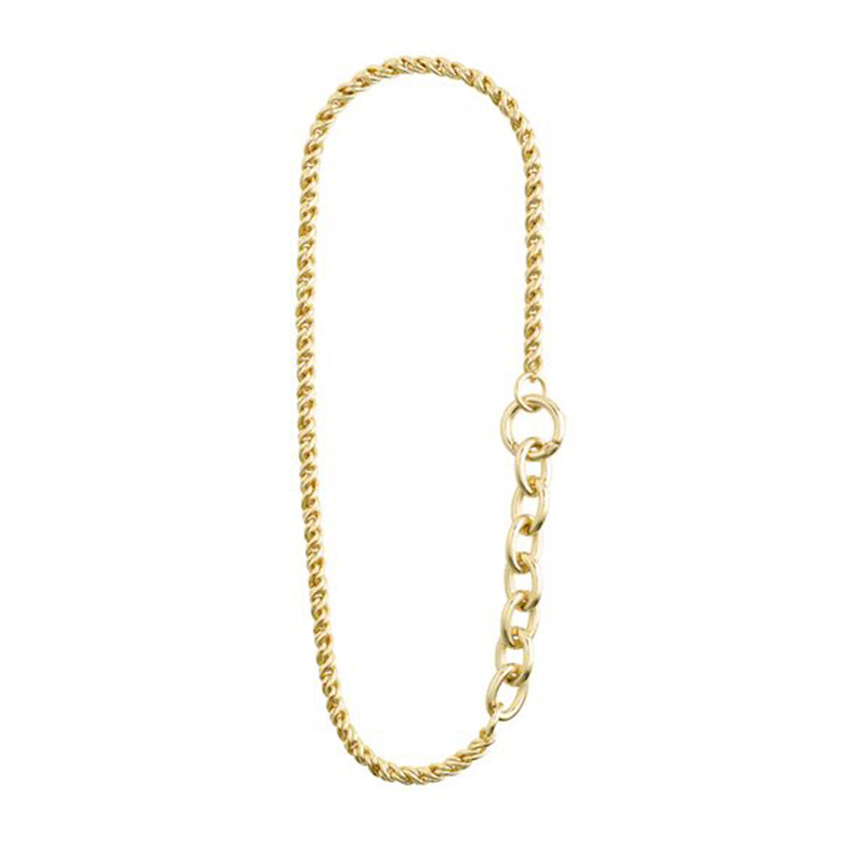 Pilgrim Learn Braided Necklace, Gold