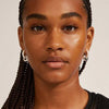 Pilgrim Learn Chunky Interlocking Hoop Earrings, Silver