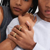 Pilgrim Light Set of 2 Adjustable Stacking Rings, Gold