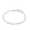 Pilgrim Live Asymmetrical Ankle Bracelet, Silver