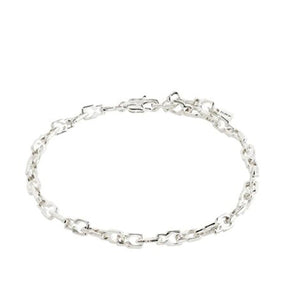 Pilgrim Live Asymmetrical Ankle Bracelet, Silver