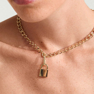 Pilgrim Locket Pendant Charm, Gold