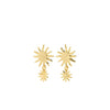 Pilgrim Lyricus Star Burst Earrings, Gold