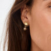 Pilgrim Lyricus Star Burst Earrings, Gold