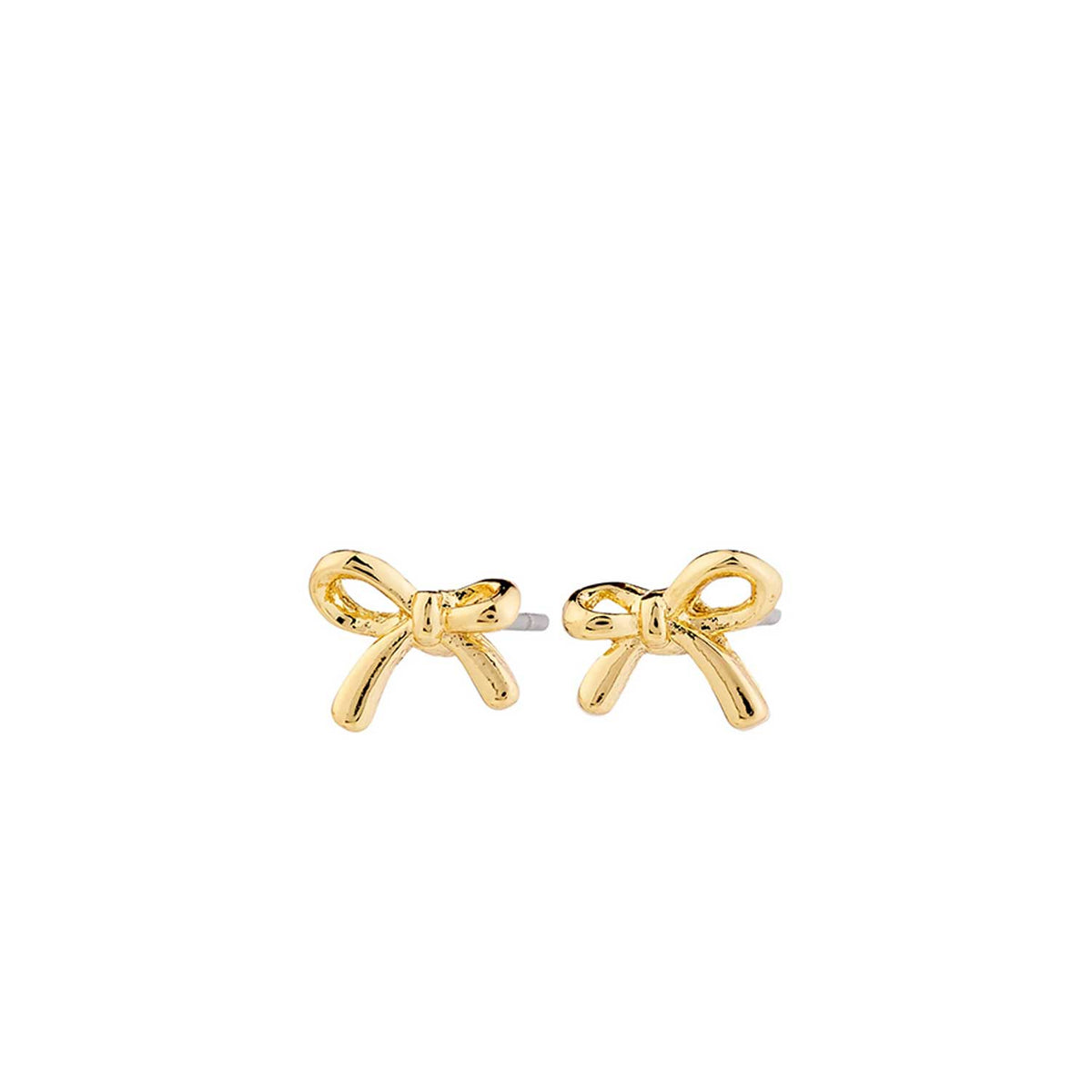 Pilgrim Lysandra Bow Earrings, Gold