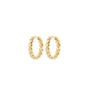 Pilgrim Maeve Heart Hoop Earrings, Gold