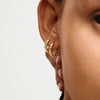 Pilgrim Maeve Heart Hoop Earrings, Gold