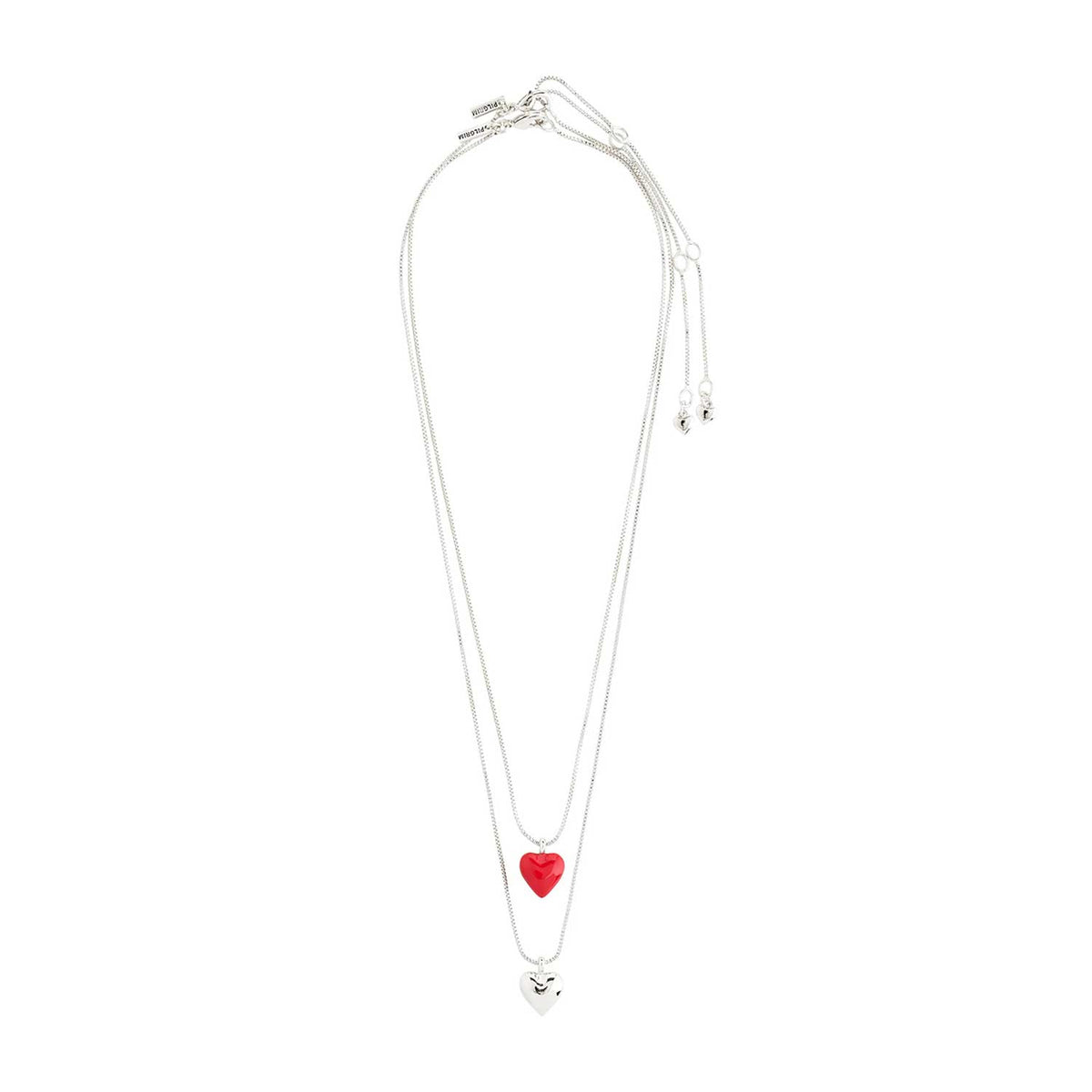Pilgrim Maeve Double Layer Necklace, Silver