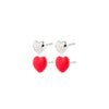 Pilgrim Maeve Set of 2 Heart Earrings, Silver
