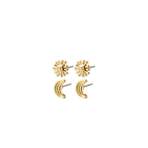 Pilgrim Misha 2 Pack Earrings, Gold