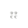 Pilgrim Misha 2 Pack Earrings, Silver