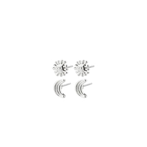 Pilgrim Misha 2 Pack Earrings, Silver