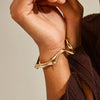 Pilgrim Moon Bangle, Gold