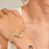 Pilgrim Moon Bangle, Silver