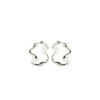 Pilgrim Moon Wave Hoop Earrings, Silver