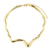 Pilgrim Moon Waves Necklace, Gold