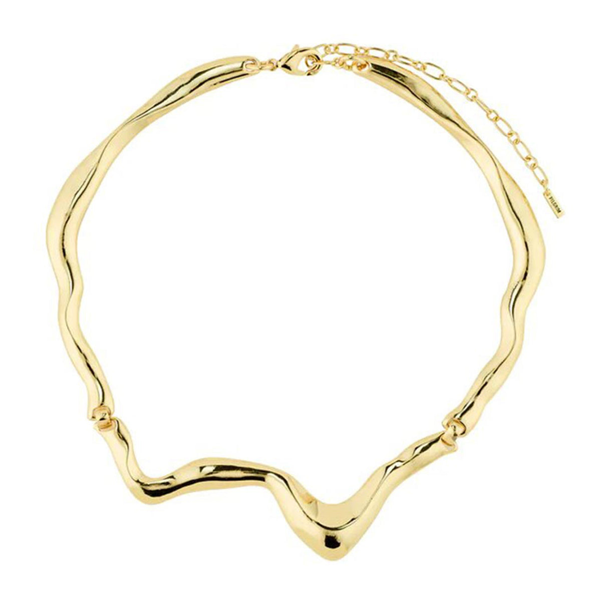 Pilgrim Moon Waves Necklace, Gold