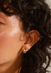 Pilgrim Nadine Huggie Hoop Earrings, Gold