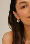 Pilgrim Naomi Crystal Hoop Earrings, Gold