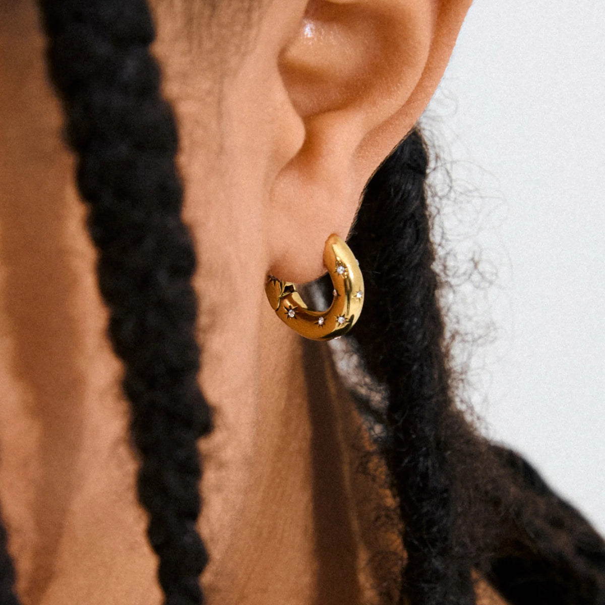 NEVAEH hoops goldplated