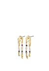 Pilgrim Niya Beaded Earrings, Gold Multi