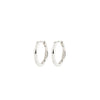 Pilgrim Nova Hoop Earrings, Silver