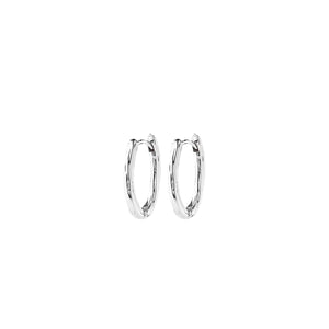 Pilgrim Now Hoop Earrings, Silver
