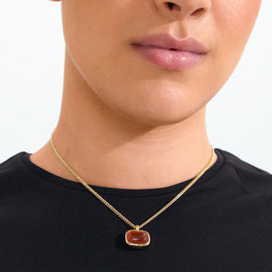 Pilgrim Now Necklace, Gold & Red