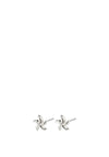 Pilgrim Oakley Starfish Earrings, Silver