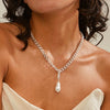 Pilgrim Pearl Pendant Charm, Silver