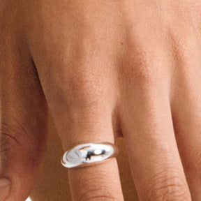 PHASE ring silverplated
