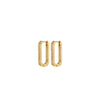 PHASE oval hoops goldplated