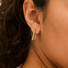 PHASE oval hoops goldplated