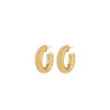 PHASE large hoops goldplated