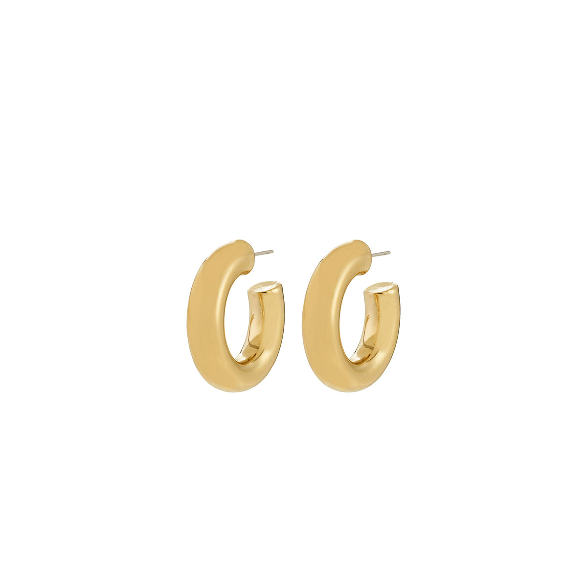 PHASE large hoops goldplated
