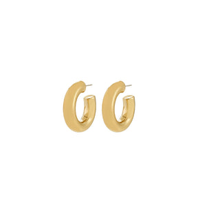 PHASE large hoops goldplated