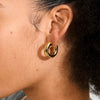 PHASE large hoops goldplated