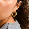 PHASE medium hoops goldplated