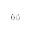 PHASE medium hoops silverplated