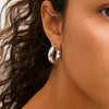 PHASE medium hoops silverplated