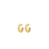 PHASE small hoops goldplated