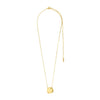 Pilgrim Presence Coin Necklace, Gold