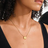 Pilgrim Presence Coin Necklace, Gold