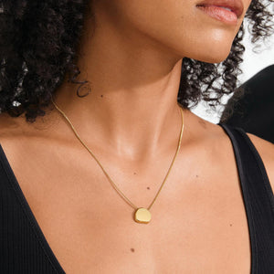 Pilgrim Presence Coin Necklace, Gold